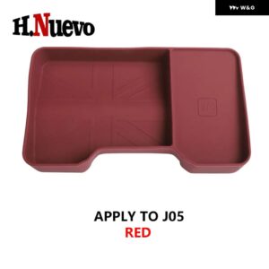 車用スクリーン リア 収納 ボックス オーガナイザー マグネット式 収納 ミニ カントリーマン U25 クーパー E SE J01 EV J05 エースマン 2024 2025 - J05 Red