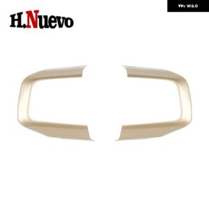 カーアクセサリー ABS 車内 ステアリングホイール トリム カバー ステッカー MINI COOPER E SE J01 EV J05 ACEMAN U25 COUNTRYMAN 2個 - Champagne Gold