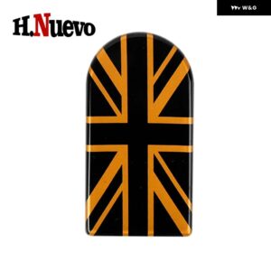 カー スタイリング 車用 グローブ ボックス ハンドル 装飾 収納 ボックス カバー ステッカー ミニ クーパー S カントリーマン J01 J05 U25 F65 F66 - Gold Jack