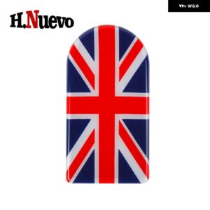 カー スタイリング 車用 グローブ ボックス ハンドル 装飾 収納 ボックス カバー ステッカー ミニ クーパー S カントリーマン J01 J05 U25 F65 F66 - Red Jack