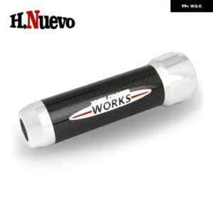 インテリア アクセサリー 自動車用ギア ハンドブレーキ レバー 装飾 カバー ミニクーパー F55 F56 F57 ハンドブレーキ グリップ - plating jcw