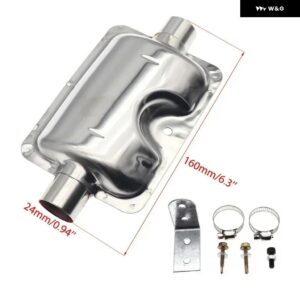 24MM アップグレード マフラー サイレンサー クランプ付き ディーゼル パーキング ヒーター アルミ EBERSPACHER ディーゼル パーキング ヒーター - Old Version
