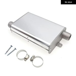 24MM アップグレード マフラー サイレンサー クランプ付き ディーゼル パーキング ヒーター アルミ EBERSPACHER ディーゼル パーキング ヒーター - Upgraded silver