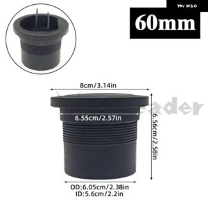 1/2PCS 42MM 60MM 75MM 90MM エアベント ダクトピースダクト パイプ アウトレット 回転式ディーゼル パーキング ヒーター車 トラック VANキャンピングカー - 1Pc 60mm