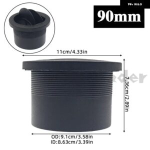 1/2PCS 42MM 60MM 75MM 90MM エアベント ダクトピースダクト パイプ アウトレット 回転式ディーゼル パーキング ヒーター車 トラック VANキャンピングカー - 1Pc 90mm
