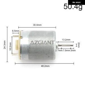 12V-24V RF-370CB-11510 軸長13.2MM 金属 ブラシアイアン製DCモーター - RF-370CB-11510 motor