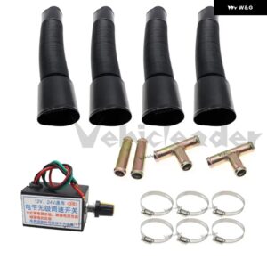 12/24V 汎用 4穴ポータブルカーヒーター オートバン暖房ファン フロントガラス デフロスター エアヒーター RV キャンピングカー トレーラー トラック - Accessories