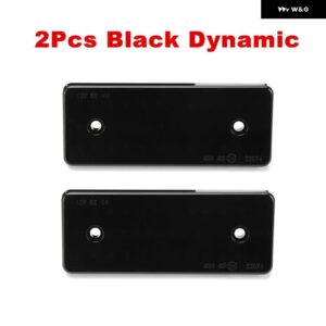 2X/6X サイド マーカーライト ウィンカーライト ダイナミック LED アンバー リピーター パネル ランプ VW LT 1995-2005 ベンツ スプリンター 1995-2006 - 2Pcs Black Dynamic