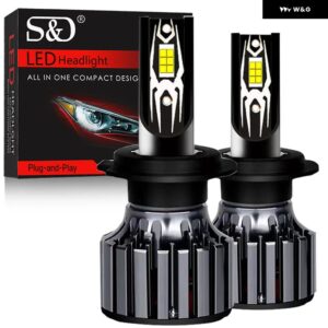 30000LM H7 LED ヘッドライト H1 H4 LED CANバス H8 H11 9005 HB3 9006 HB4 9012 HIR2 LED バルブ 3570 CSP 自動車キット ターボ フォグランプ 12V - 9012(HIR2)