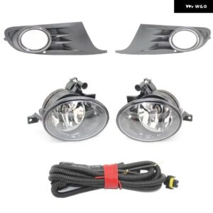 2個 ゴルフ 6 A6 MK6 2009 - 13 ゴルフ 6 カブリオレ 2012-2016 フォグランプ フォグランプ + グリル とワイヤー ハーネス アセンブリ - army green