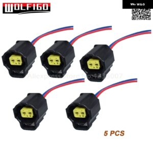 2ウェイスピードセンサー/エア温度センサープラグコネクタピグテール5149025AA クライスラー ジープ ダッジ SU3156 5S4690 5S11976 - 5 PCS