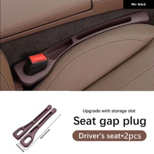 2PCS カーシート隙間 収納 漏れ防止 シーリングストリップ メルセデスベンツ CLA 2013 2014-2024 車内アクセサリー - brown