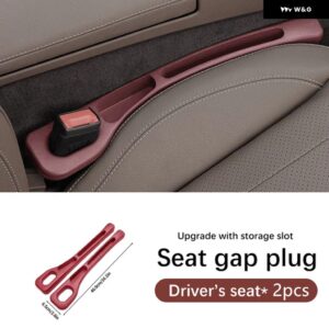 2PCS カーシート隙間 収納 漏れ防止 シーリングストリップ メルセデスベンツ CLA 2013 2014-2024 車内アクセサリー - red