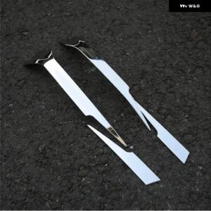 2個 ステンレス 車用バックミラー トリム バックミラー カバー ステッカー シボレー エクイノックス 2017-2024 アクセサリー - Silver