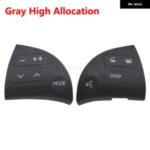 2個 多機能 BLUETOOTH スピーカー ボタン スイッチ トヨタ レクサス ES350 ステアリングホイール ボタン 84250-33190 8425033190 - Gray High allocation
