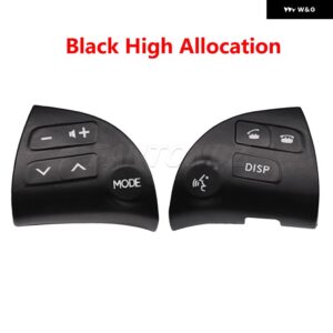 2個 多機能 BLUETOOTH スピーカー ボタン スイッチ トヨタ レクサス ES350 ステアリングホイール ボタン 84250-33190 8425033190 - BK High Allocation