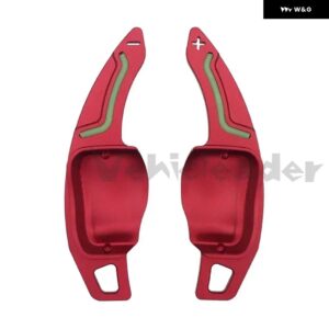 2X 車用 ステアリングホイール シフト パドル シフター VW ゴルフ 6 MK6 R20 R36 GTI ジェッタ MK5 パサート B6 B7 CC ポロ エクステンション シフター - Red
