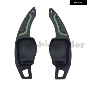 2X 車用 ステアリングホイール シフト パドル シフター VW ゴルフ 6 MK6 R20 R36 GTI ジェッタ MK5 パサート B6 B7 CC ポロ エクステンション シフター - black