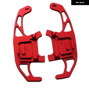 2個 車用 ステアリングホイール シフト パドル シフター 延長 VW GOLF GTI R GTD GTE MK7 7 POLO GTI SCIROCCO 2014 2015-2019 2020 - Red