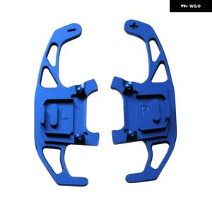2個 車用 ステアリングホイール シフト パドル シフター 延長 VW GOLF GTI R GTD GTE MK7 7 POLO GTI SCIROCCO 2014 2015-2019 2020 - Blue