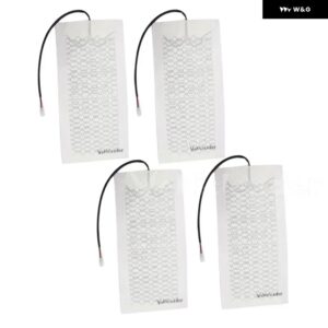 12V 汎用 2座席4 パッド 3レベルスイッチカーボン車 トラック 加熱ヒーターシート パッド 冬用ウォーマーシートカバー - 4x Carbon Fibe pads