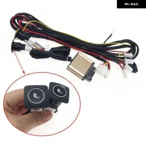 12V 汎用 2座席4 パッド 3レベルスイッチカーボン車 トラック 加熱ヒーターシート パッド 冬用ウォーマーシートカバー - Only 1 Switch Kit