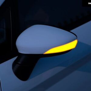 2個 ダイナミックウィンカー LED サイドミラー インジケーター ブリンカー リピーターライト フォード フィエスタ MK7 2008-2017 フォード B-MAX 12-17 - Yellow