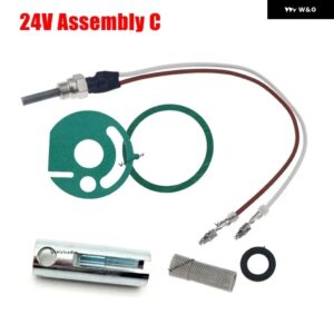 12V/24V ヒーター部品 グロープラグ セラミックピン+ガスケット+ストレーナー+レンチ 252106011000 EBERSPACHER HYDRONIC D4WSC D5WSC - 24V Assembly C