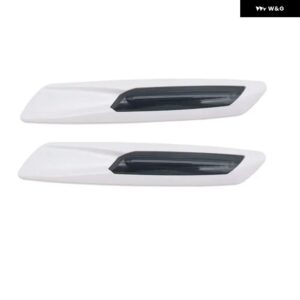 2X LED フェンダー サイド マーカーライト ウィンカーランプ ブレードシェイプ ブラックシェル 12V BMW E60 E61 E39 E81 E82 E87 E90 E91 E92 E93 - H style