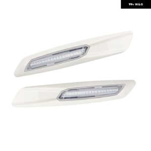 2X LED フェンダー サイド マーカーライト ウィンカーランプ ブレードシェイプ ブラックシェル 12V BMW E60 E61 E39 E81 E82 E87 E90 E91 E92 E93 - G style
