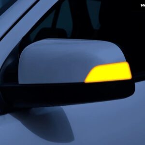 2X LED 流れるバックミラー インジケーター ウィンカーライト ルノー メガーヌ 3 MK3 III RS 2008-2016 ラグナ III X91 フルエンス - Yellow