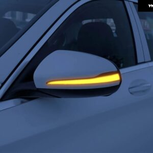 2個 ダイナミックウィンカー メルセデスベンツ CES GLC W205 X253 W213 W222 V クラス W447 LEDウィンカーライトサイドミラー インジケーター - Yellow