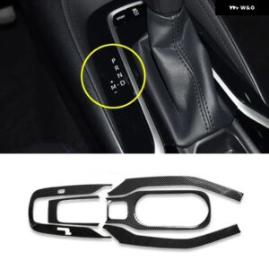 トヨタ カローラ E210 2019 - 24 ハイブリッド ステンレス カー ギア シフト パネル カバー トリム アクセサリー - B Carbon Fiber