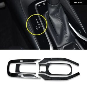 トヨタ カローラ E210 2019 - 24 ハイブリッド ステンレス カー ギア シフト パネル カバー トリム アクセサリー - B Black