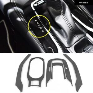 トヨタ カローラ E210 2019 - 24 ハイブリッド ステンレス カー ギア シフト パネル カバー トリム アクセサリー - A Black
