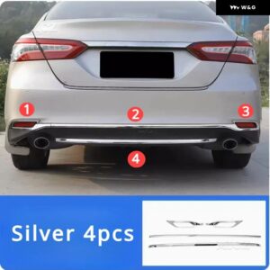 トヨタ カムリ XV70 70 LE XLE 2018-2020 - 23 車用 リアボトム バンパー トリム カバー テールゲートモールディングストリップアクセサリー - A and B 4pcs