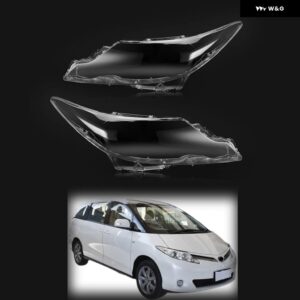 トヨタ プレビア エスティマ アエラス 2009-2015 フロント ヘッドライト カバー レンズ ランプシェル - Pair