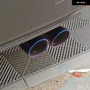 トヨタ C-HR CHR 2017 - 2022 車用 ステンレス リアエキゾースト パイプ マフラー テールエンド チューブ カーアクセサリー カーパーツ - A 1pcs