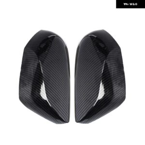 トヨタ プリウス 50系 2016-2020年式 専用 バックミラー カバー 明ストライプ カーボン柄 装飾 アクセサリー - Carbon Fiber A pair