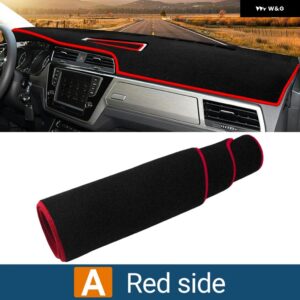 フォルクスワーゲン VW トゥーラン 5T 5T1 MK2 2016 - 23 車用 ダッシュボード サンシェード カバー 滑り止めアクセサリー - A Red side
