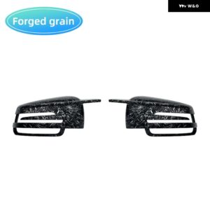 カー スタイリング ブラック カーサイド メルセデス ベンツ W176 W246 W204 W212 W221 C117 X204 X156 ミラー カバー キャップ カーボンパターン - Forged Carbon Look