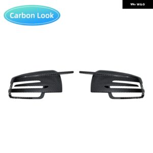 カー スタイリング ブラック カーサイド メルセデス ベンツ W176 W246 W204 W212 W221 C117 X204 X156 ミラー カバー キャップ カーボンパターン - Carbon Fiber