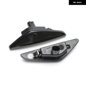 BMW 3シリーズ E46 クーペ/コンバーチブル 2004-2006 325CI 330CI シーケンシャルウィンカーウィンカー LEDサイドマーカーリピーターライト - Smoked Lens