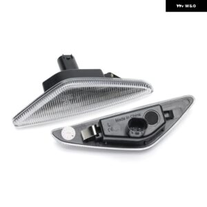 BMW 3シリーズ E46 クーペ/コンバーチブル 2004-2006 325CI 330CI シーケンシャルウィンカーウィンカー LEDサイドマーカーリピーターライト - Clear Lens