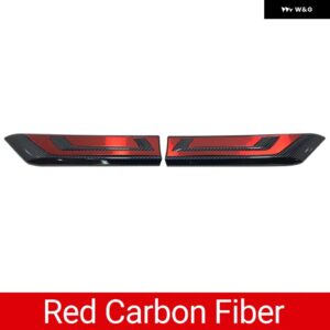 トヨタ RAV4 2019 - 24 XA50 ハイブリッドカー レーシング グリル フロント グリル トリム ストリップカバー アクセサリー - Red Carbon Fiber