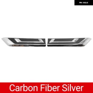 トヨタ RAV4 2019 - 24 XA50 ハイブリッドカー レーシング グリル フロント グリル トリム ストリップカバー アクセサリー - Carbon Fiber Silver