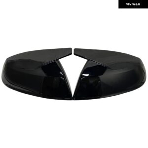 アウディ Q5 Q5L SQ5 Q7 SQ7 FY 4M SLINE 2016-2020 車用サイドドア バックミラー サイドミラー カバー キャップ - Bright Black