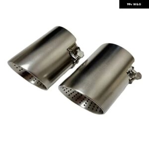 1個排気ノズルマット ステンレス 長さ120MM大径101MM114MMオープンカーマフラー システム AK車マフラー インテリア - 51mm-89mm