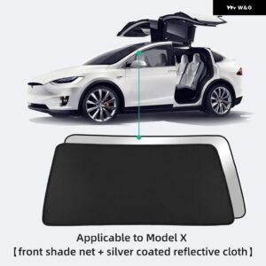 テスラ モデルX 2023 スカイライト ブラインド シェーディングネット カーアクセサリー ガラスルーフ スカイライトサンシェード UVカット サンシェード - MX-GA33L-AIS