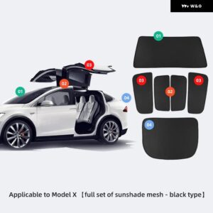 テスラ モデルX 2023 スカイライト ブラインド シェーディングネット カーアクセサリー ガラスルーフ スカイライトサンシェード UVカット サンシェード - MX-GA33L-ABCD